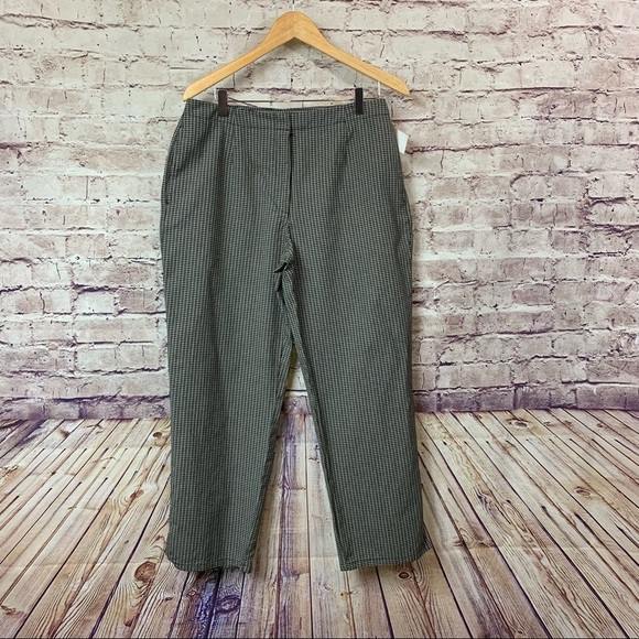 Liz Claiborne Sport Black Check Crop Pants - Picture 1 of 11